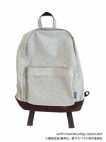 「ナンバードットリュック」（Beige）。価格は5995円。 背番号のドット柄プリントリュック。