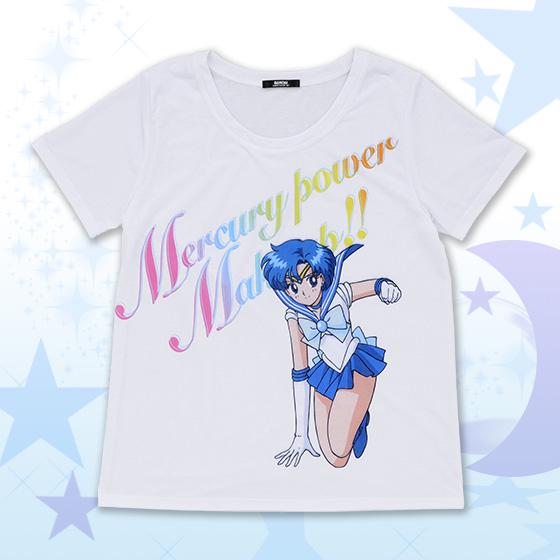「美少女戦士セーラームーン　Full color print Tシャツ セーラーマーキュリー」(C)Naoko Takeuchi(C)武内直子・PNP・東映アニメーション