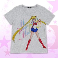 「美少女戦士セーラームーン　Full color print Tシャツ セーラームーン（杢グレー）」(C)Naoko Takeuchi(C)武内直子・PNP・東映アニメーション