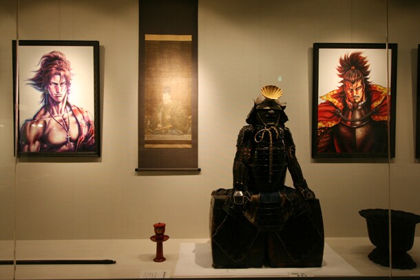 本能寺での展示の様子。