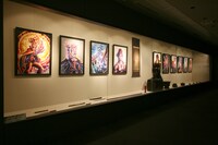 本能寺での展示の様子。