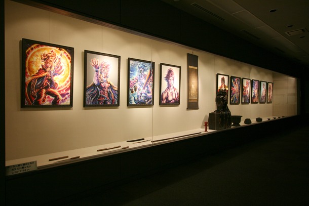 本能寺での展示の様子。