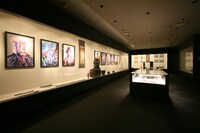 本能寺での展示の様子。