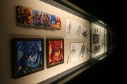 本能寺での展示の様子。