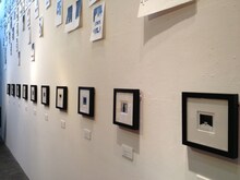 「西島大介：すべてがちょっとずつ優しい日曜日」展の展示風景。