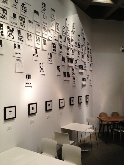 「西島大介：すべてがちょっとずつ優しい日曜日」展の展示風景。