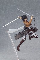 宙を舞う「figma ミカサ・アッカーマン」。 (c)諫山創・講談社／「進撃の巨人」製作委員会