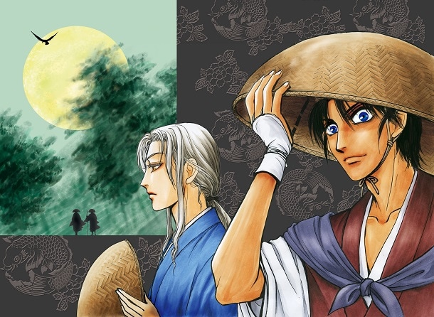 吉川うたたの新連載「鳥啼き魚の目は泪～おくのほそみち秘録～」のカット。