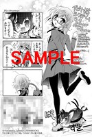 COMIC ZINで配布される4コマ付きのイラストカード。