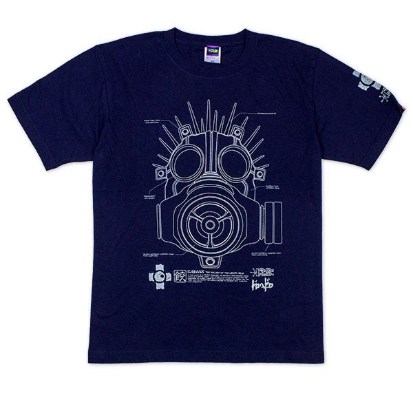 「VV GAS MASK MANUAL of KAIMAN T-SHIRTS (Navy)」