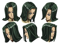 OVA「WILD ADAPTER」鵠のキャラクター設定画。