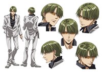 OVA「WILD ADAPTER」木場治のキャラクター設定画。