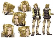 OVA「WILD ADAPTER」神田龍之介のキャラクター設定画。