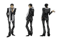 OVA「WILD ADAPTER」真田のキャラクター設定画。