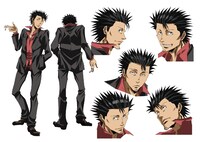 OVA「WILD ADAPTER」修司のキャラクター設定画。