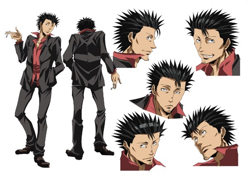 OVA「WILD ADAPTER」修司のキャラクター設定画。