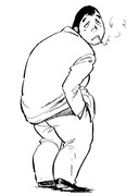 「捨てがたき人々」の主人公・狸穴勇介。(c)ジョージ秋山