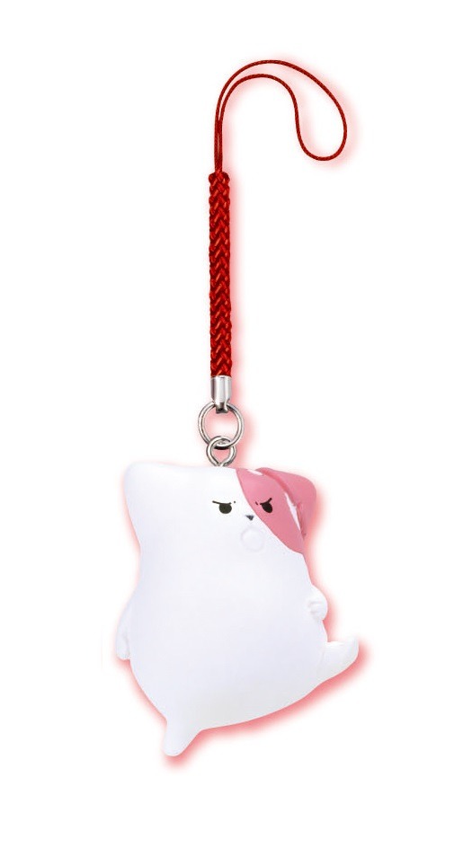 カプセルトイ「きのこいぬ根付」の1種類、「ほたるに一喝きのこいぬ」。(c)KIMAMA AOBOSHI／TOKUMA SHOTEN