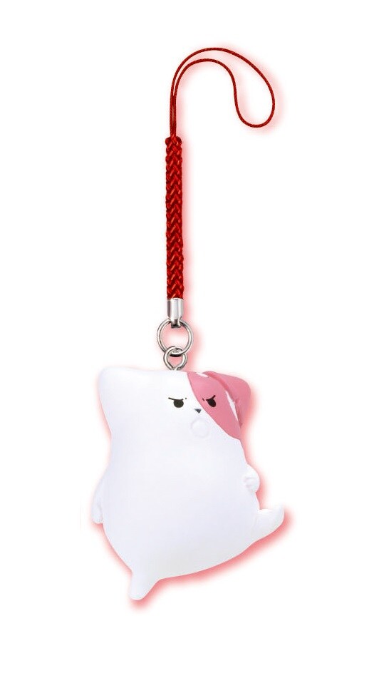 カプセルトイ「きのこいぬ根付」の1種類、「ほたるに一喝きのこいぬ」。(c)KIMAMA AOBOSHI／TOKUMA SHOTEN