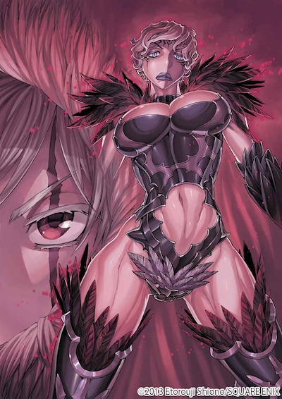 塩野干支郎次「ユーベルブラット」14巻の表紙イラスト。