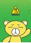 J賞「クリアファイル【3枚セット】」の1種。(c)高津カリノ/スクウェアエニックス・「WORKING!!2」製作委員会