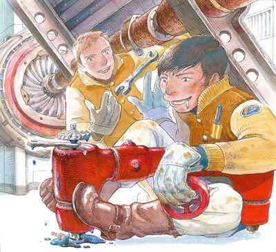 伊図透「エイス」と星野源のコラボイラスト。