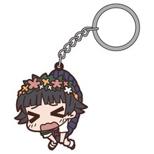 「とある科学の超電磁砲S」の「初春飾利つままれキーホルダー」。(C)鎌池和馬／冬川基／アスキー・メディアワークス／PROJECT-RAILGUN S