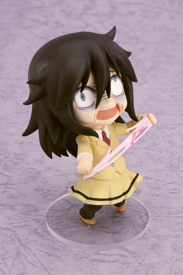 パンツを引き裂く「ねんどろいど 黒木智子」。(c)谷川ニコ/スクウェアエニックス・「ワタモテ」製作委員会