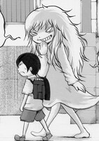 週刊ビッグコミックスピリッツ50号に掲載予定の、押切蓮介によるカット。