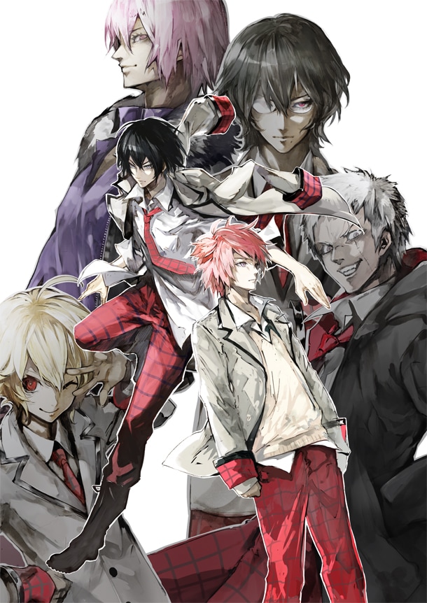 晩杯あきら作画による「悪魔のリドル～escape6～」のビジュアル。