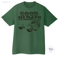 笠辺哲のTシャツ「グッド・オールディズ」（アースグリーン）。