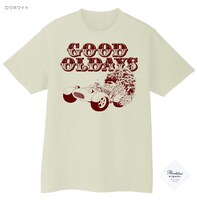 笠辺哲のTシャツ「グッド・オールディズ」（ロウホワイト）。