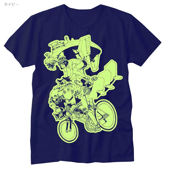 鬼頭莫宏のTシャツ「Ham The Power」（ネイビー）。