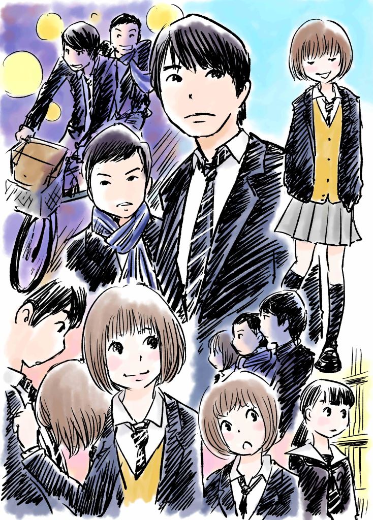 抽選で10名にプレゼントされる、青木の描き下ろしイラスト。(C) 2013「江ノ島プリズム」製作委員会