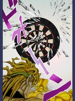 「ジャンプカメラ!!」で配信されている「ジョジョの奇妙な冒険」スタンプの一例。(c)荒木飛呂彦＆LUCKY LAND COMMUNICATIONS／集英社