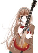 「覆面系ノイズ」1巻カバーに使用されているイラスト。