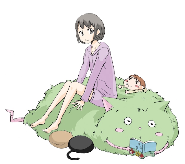 「となりの801ちゃん」カット (c)小島アジコ/御薗橋801商店街振興組合/宙出版（原案キャラクター作成者/はるな）