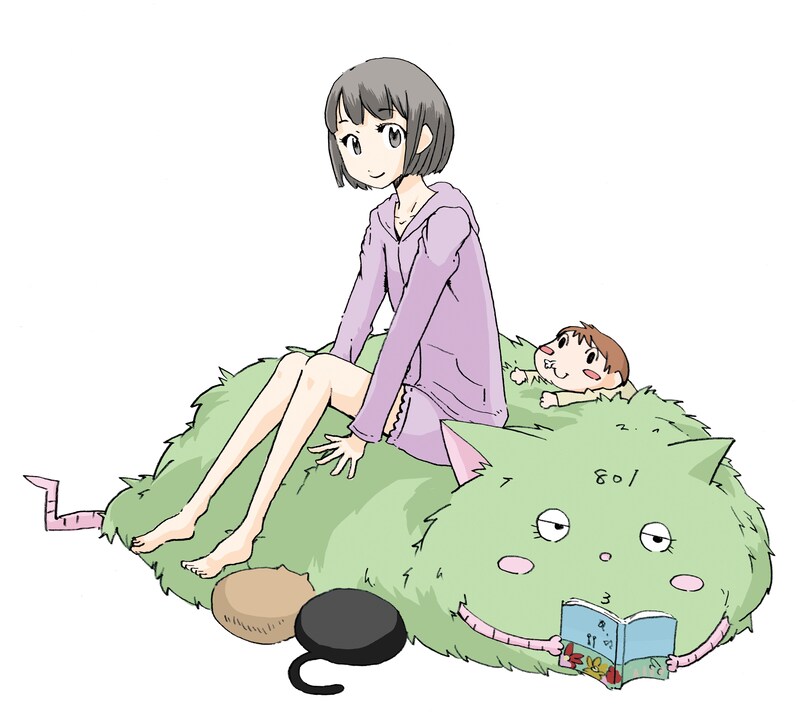 「となりの801ちゃん」カット (c)小島アジコ/御薗橋801商店街振興組合/宙出版（原案キャラクター作成者/はるな）