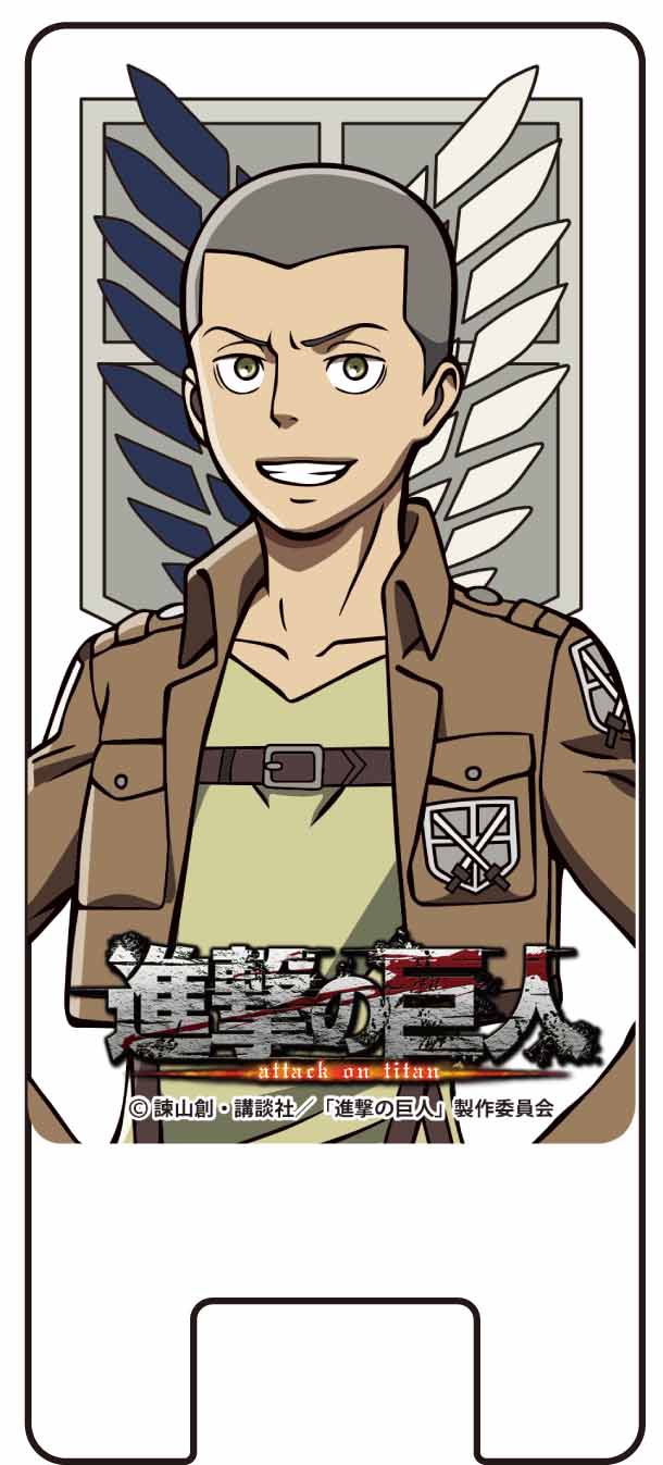 コニー・スプリンガーのスマートフォン用スタンド。(c)諫山創・講談社／「進撃の巨人」製作委員会