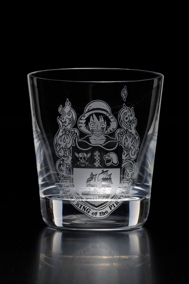 「Heraldic Luffy ~Heraldic series~」モンキー・D・ルフィのタンブラーグラス。(c)尾田栄一郎/集英社・フジテレビ・東映アニメーション