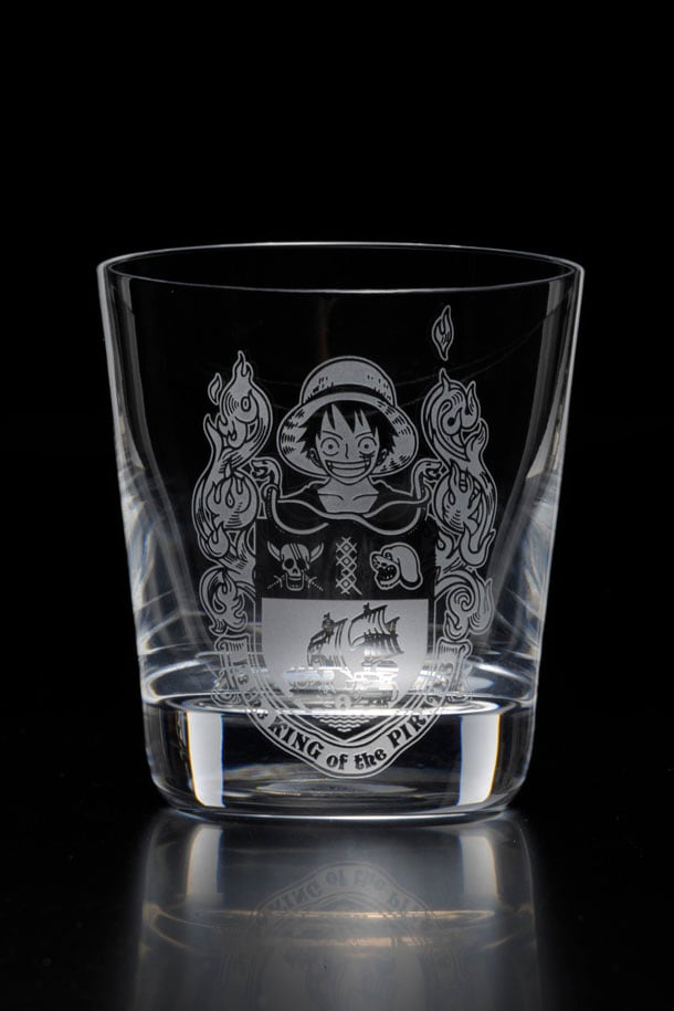 「Heraldic Luffy ~Heraldic series~」モンキー・D・ルフィのタンブラーグラス。(c)尾田栄一郎/集英社・フジテレビ・東映アニメーション