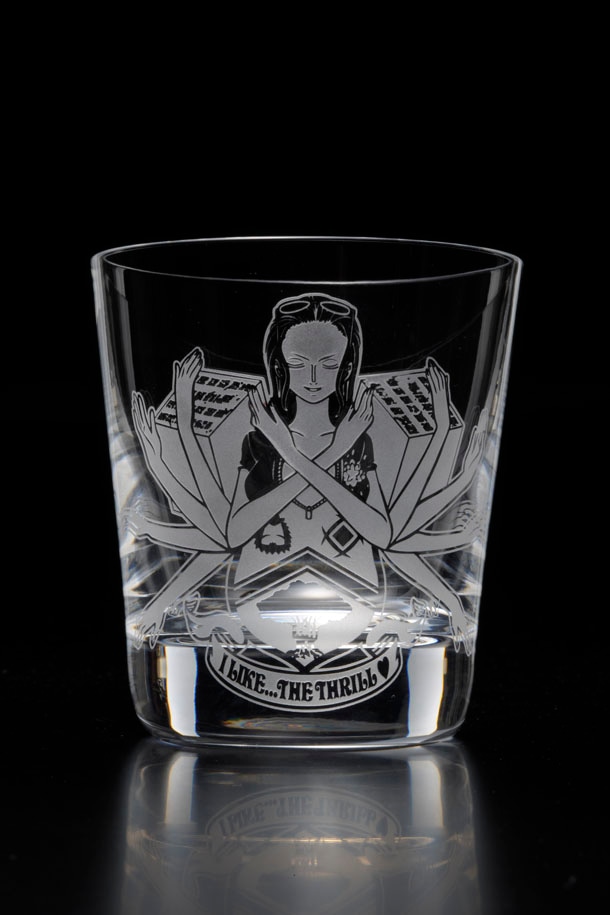 「Heraldic Robin ~Heraldic series~」ニコ・ロビンのタンブラーグラス。(c)尾田栄一郎/集英社・フジテレビ・東映アニメーション