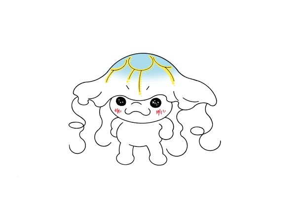 鈴木志保が手がけたくらげバンチのマスコット。