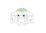 鈴木志保が手がけたくらげバンチのマスコット。
