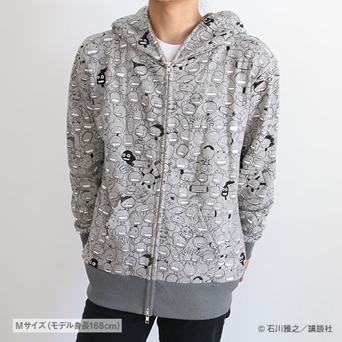 「もやしもん 総柄菌パーカー」。価格は9450円。