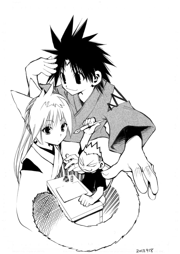 安西信行の新連載「安西信行の鋼鉄日記（メタニッキ）」の予告カット。