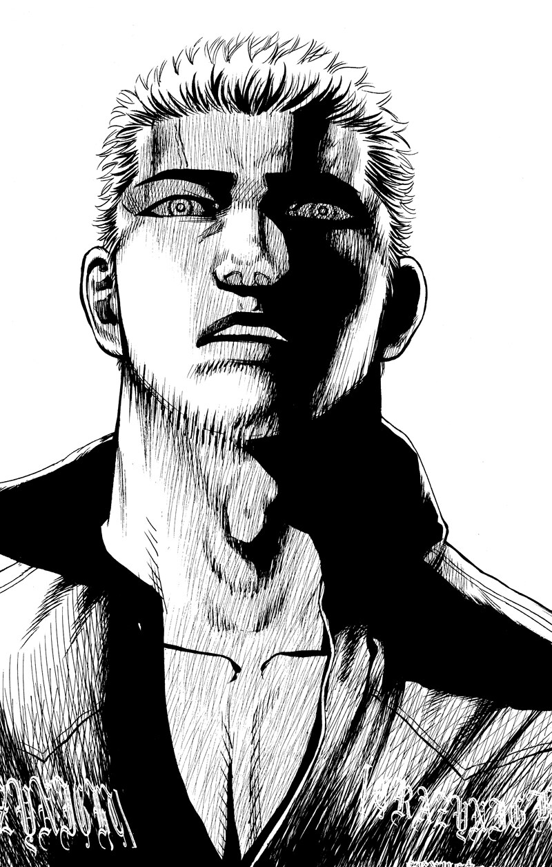 西条隆男原作による東元俊也の新連載「バウンスアウト」カット