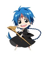 両面パッケージの裏面に描かれるキャラクターのイメージ。  (c)大高忍／小学館・マギⅡ製作委員会・MBS (c)2013 NBG