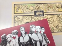 紀伊國屋書店の一部店舗で配布されるイラストカード。