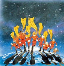 コラボおせちの蓋にデザインされる、石ノ森章太郎の原画。(c)石森プロ